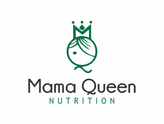 Mama Queen Nutrition logo design by mletus