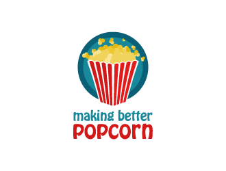 making better popcorn logo design by shadowfax