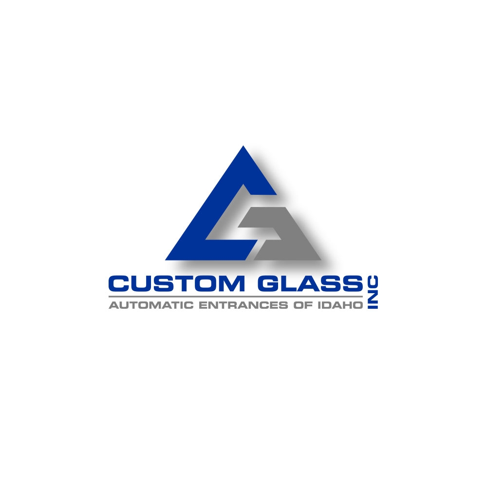 Custom Glass, Inc. logo design by sarfaraz
