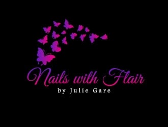 Nails with Flair by Julie Gare logo design by Bunny_designs