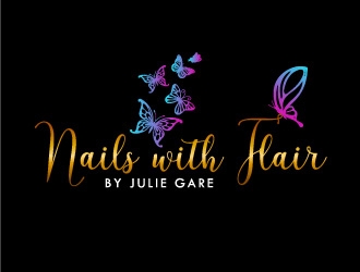 Nails with Flair by Julie Gare logo design by Bunny_designs