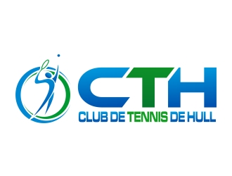 Club de tennis de Hull (CTH) logo design by xteel