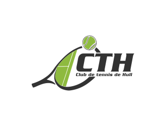 Club de tennis de Hull (CTH) logo design by kanal