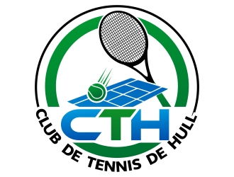 Club de tennis de Hull (CTH) logo design by xteel