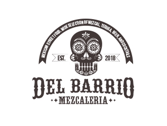 Del Barrio - mezcaleria logo design by MarkindDesign