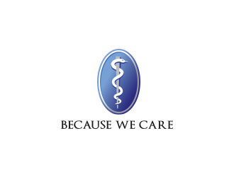 Because We Care logo design by kanal