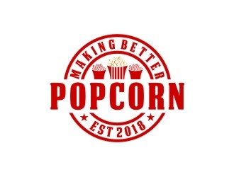 making better popcorn logo design by bricton