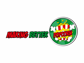 making better popcorn logo design by ROSHTEIN