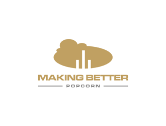 making better popcorn logo design by EkoBooM