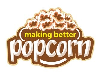 making better popcorn logo design by shere