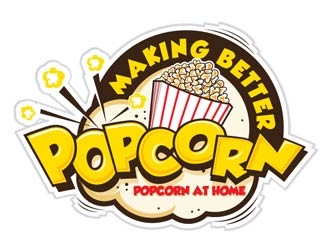 making better popcorn logo design by shere