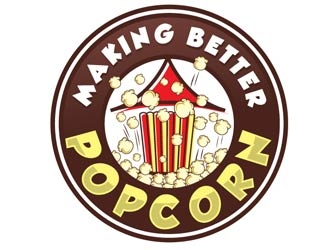 making better popcorn logo design by shere