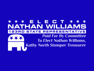 elect nathan williams 123rd state representitive logo design by rykos
