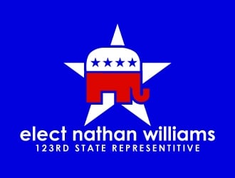 elect nathan williams 123rd state representitive logo design by uttam