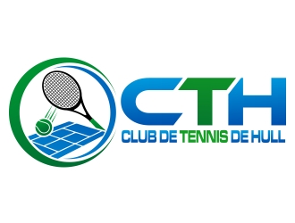 Club de tennis de Hull (CTH) logo design by xteel