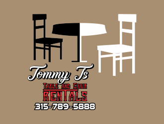 Tommy Ts Table and Chair Rentals logo design by ROSHTEIN