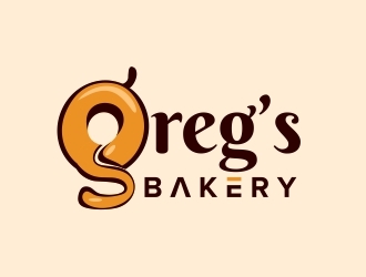 Gregs Bakery  logo design by amar_mboiss