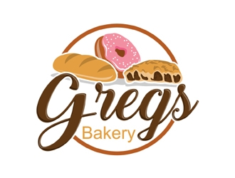 Gregs Bakery  logo design by MAXR