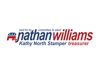 elect nathan williams 123rd state representitive logo design by Aldabu