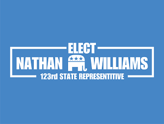 elect nathan williams 123rd state representitive logo design by Republik