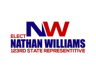 elect nathan williams 123rd state representitive logo design by karjen