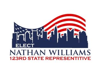 elect nathan williams 123rd state representitive logo design by karjen