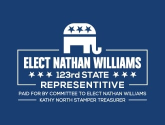 elect nathan williams 123rd state representitive logo design by zakdesign700