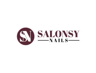 Salonsy Nails logo design by mbamboex