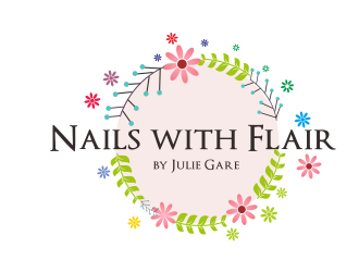 Nails with Flair by Julie Gare logo design by Greenlight