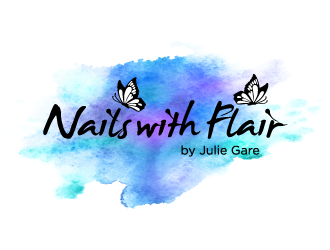 Nails with Flair by Julie Gare logo design by torresace