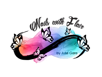 Nails with Flair by Julie Gare logo design by MarkindDesign