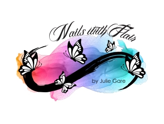 Nails with Flair by Julie Gare logo design by MarkindDesign