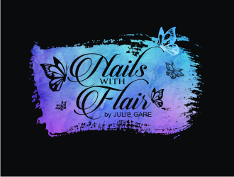 Nails with Flair by Julie Gare logo design by coco