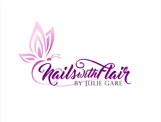 Nails with Flair by Julie Gare logo design by hole