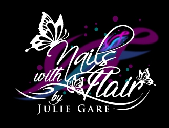 Nails with Flair by Julie Gare logo design by aRBy
