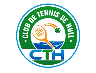 Club de tennis de Hull (CTH) logo design by xteel