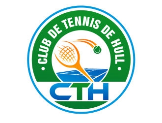 Club de tennis de Hull (CTH) logo design by xteel