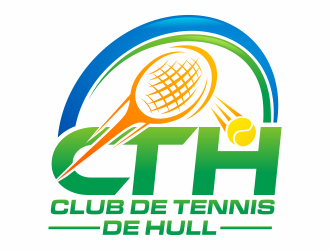 Club de tennis de Hull (CTH) logo design by hidro