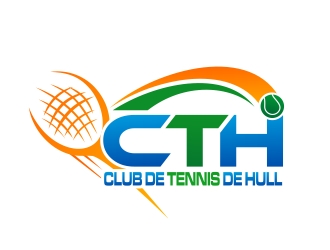 Club de tennis de Hull (CTH) logo design by xteel