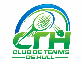 Club de tennis de Hull (CTH) logo design by hidro