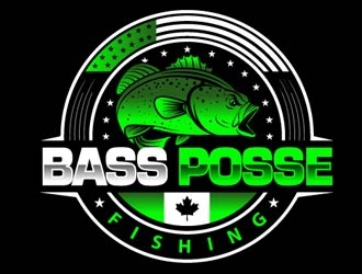 Bass Posse Fishing logo design by shere