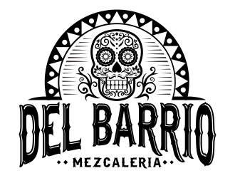 Del Barrio - mezcaleria logo design by agus