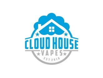 Cloud house vapes  logo design by bricton