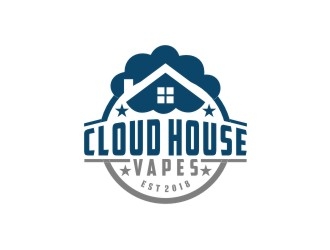 Cloud house vapes  logo design by bricton