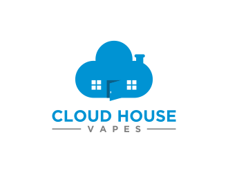 Cloud house vapes  logo design by salis17