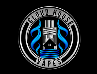 Cloud house vapes  logo design by bezalel