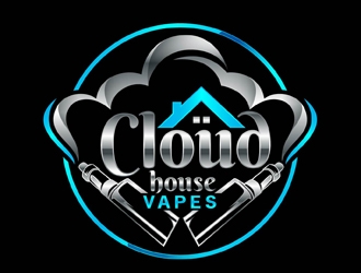 Cloud house vapes  logo design by DreamLogoDesign