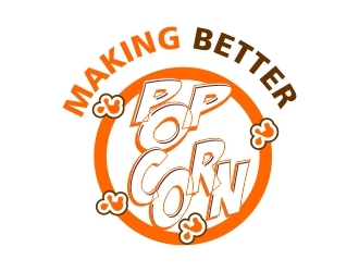 making better popcorn logo design by mckris