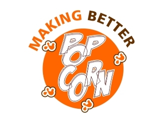 making better popcorn logo design by mckris