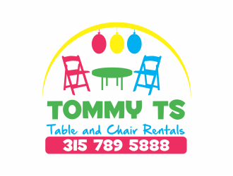 Tommy Ts Table and Chair Rentals logo design by mutafailan